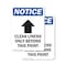 Signmission Clean Linens Only, 7 in W x Rectangle, Plastic OS-2PACK-NS-P-710-V-10616 - alternate 1